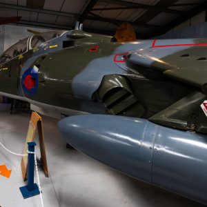Historic Hawker Siddeley T-Bird on exhibit at Caernarfon Airworld Aviation Museum, immortalized through the lens of Brian Austwick's distinguished aviation photography